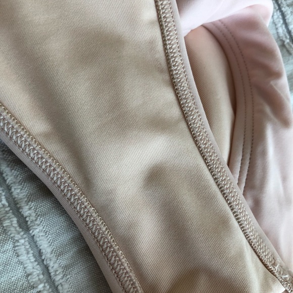 Aerie Light Pink Lace-Up One Piece Swimsuit - Picture 7 of 7